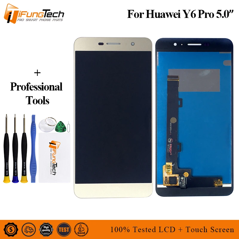 Сенсорный ЖК экран для Huawei Y6 Pro 5 0 дюйма дигитайзер запасные части TIT U02 с