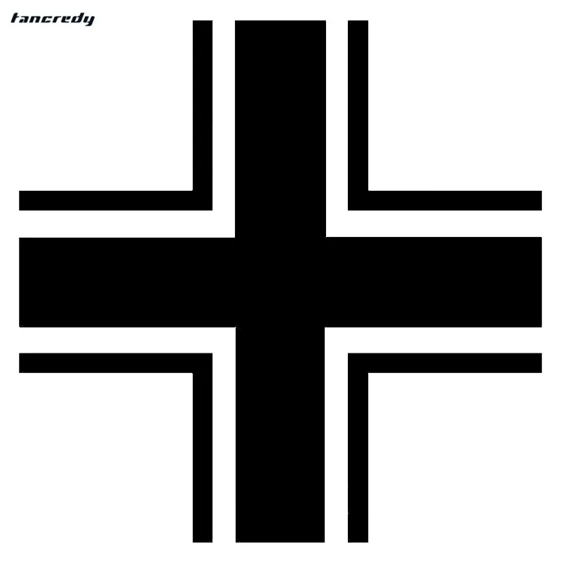 Веселые наклейки для автомобиля Luftwaffe Cross 3D 15*15 см крутые мотоцикла виниловые на