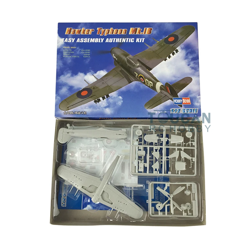 

US Stock Trumpeter 80232 1/72 Scale Hawker Typhoon Fighter Mk.IB Bomber Static Model TH06179-SMT2