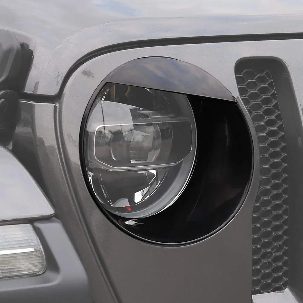 Marlaa 2 шт. Bezels фары переднего света Чехлы Angry Eyes для Jeep Wrangler Sport JL пара