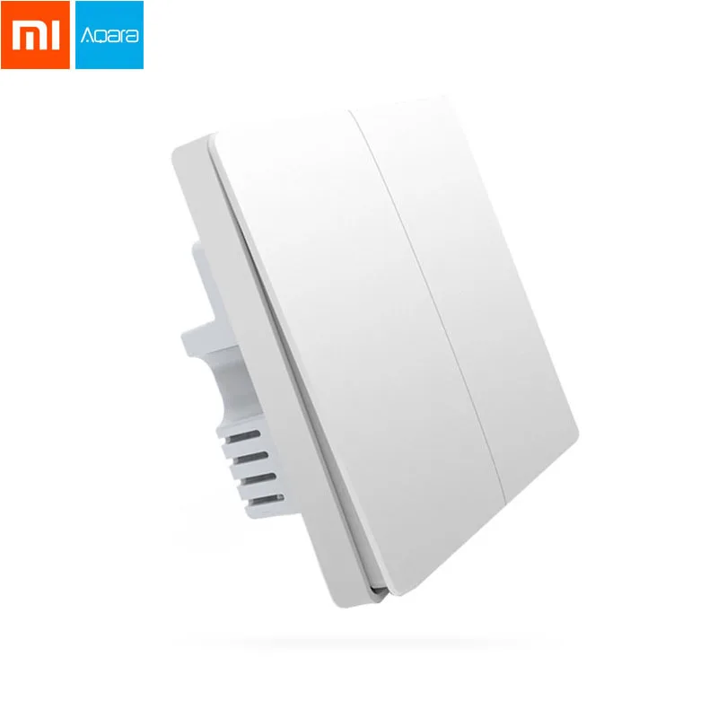 Умный настенный светильник Xiaomi Aqara, беспроводной переключатель Zigbee, нейтральный провод, светильник с нулевой линией, с помощью приложения для телефона