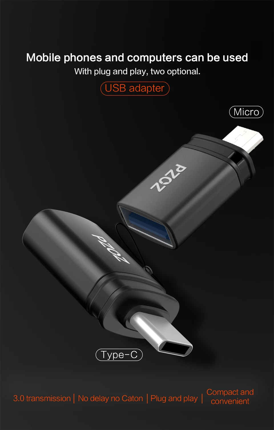 PZOZ OTG type C к usb c 3,0 к Micro для iphone Macbook Google xiaomi phone Tablet зарядный кабель для передачи данных type-c usb otg адаптер