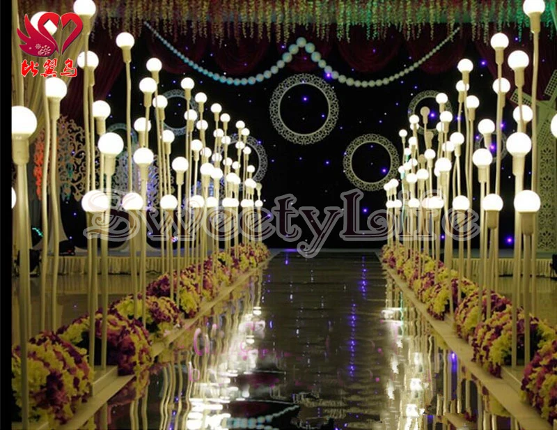 Свадебные светодиодные фонари дорожные поводки подставка свадебное украшение 10