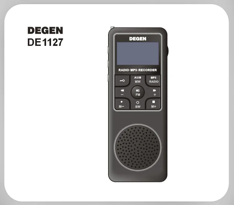 Degen DE1127 FM радио с MP3 плеер и голос Регистраторы с FM стерео DE 1127 MW SW AM коротковолновый DE-1127 4 GB