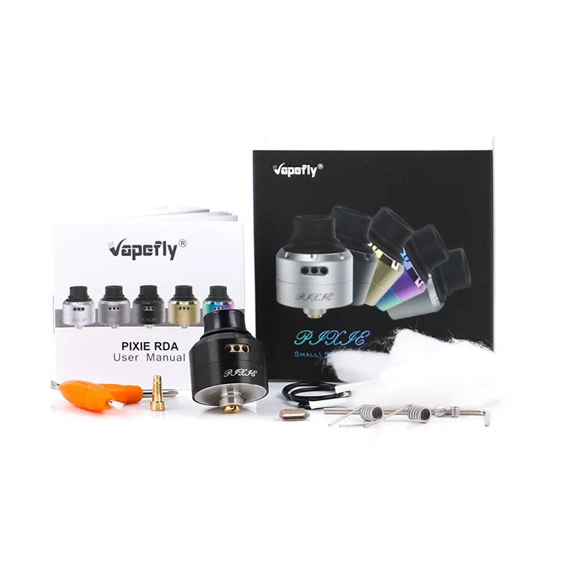 Новые Vapefly Pixie RDA одна катушка нижняя подача vape бак Избегайте нагрева и