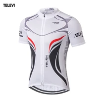 teleyi team pro cycling jersey ropa ciclismo men short sleeve bicycle sports cycling jerseys summer white cycling clothes s 4xl
