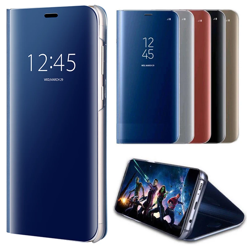 Clear View чехол с зеркальной поверхностью для телефона Huawei Honor 10 lite довольно покрытие