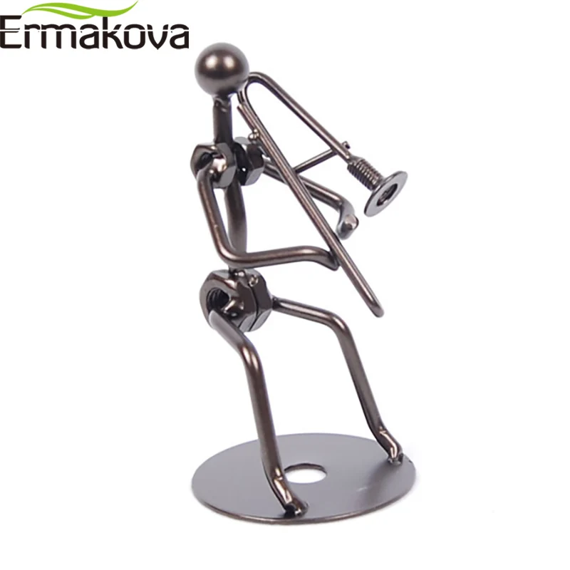 ERMAKOVA 5 1 &quotметаллический музыкальный тромбон скульптурный инструмент статуэтка
