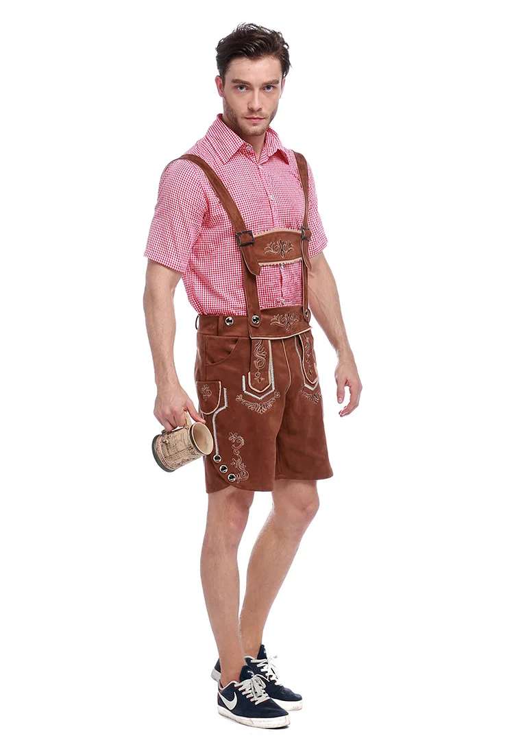Эхо Взрослый мужской традиционный Октоберфест Костюм Lederhosen Bavarian Octoberfest немецкий
