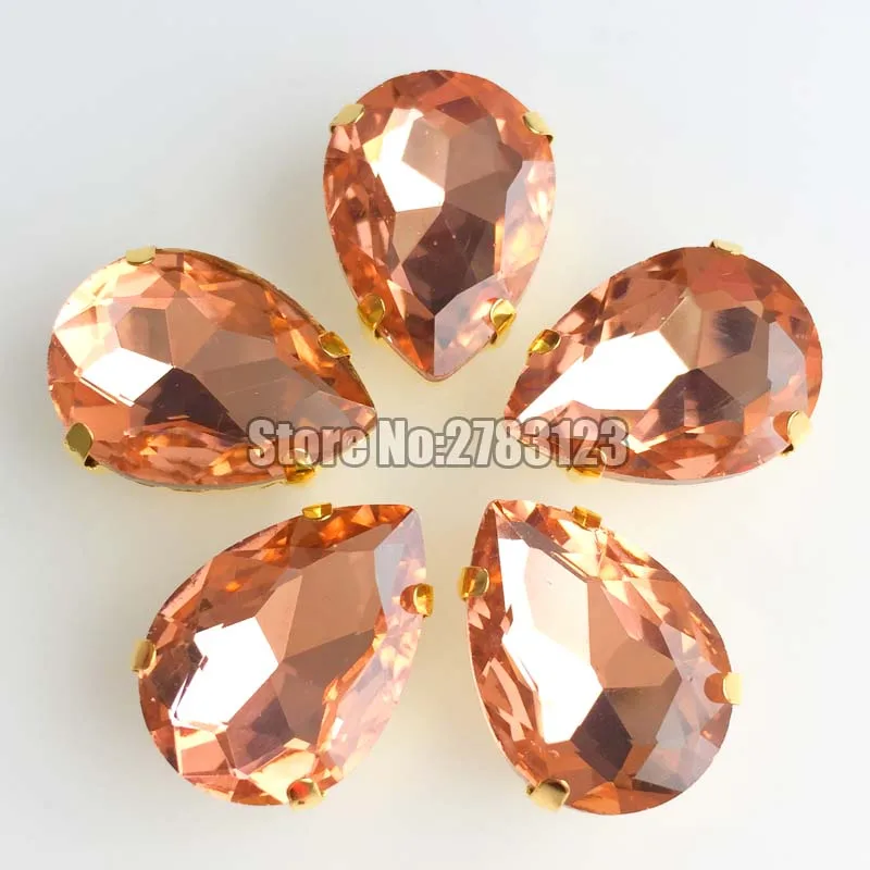 Бесплатная доставка красные камни в форме когтей для шитья стеклянные высшего