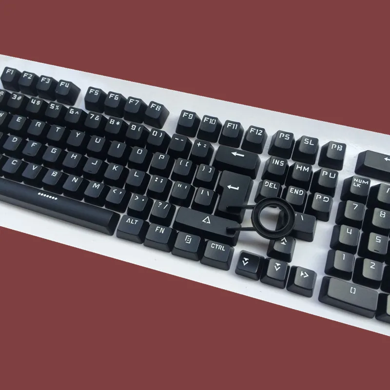 Механическая клавиатура Keycaps 104 Keyset Cherry MX Key Caps Для Switches Keyboard черный/белый Editon без