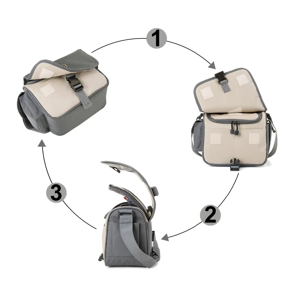 BAGSMART брендовая сумка для камеры для фотографии видео обмен объектив дорожная сумка DSLR камера сумка для камеры чехол для Canon Nikon