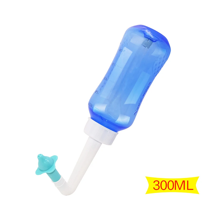 300ML 1 Набор, 300 мл/500 мл, для взрослых, детей, нети, стандартный горшок для мытья носа, для йоги, Детокс, синус, облегчение аллергии, краску для чистки носа - Цвет: 300ML