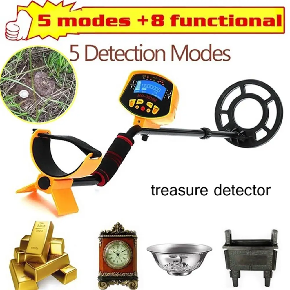 Подземный Профессиональный металлоискатель MD3010II золота с ЖК-дисплеем |