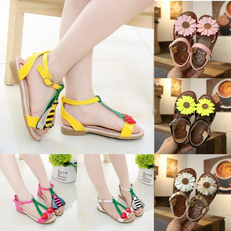 Для девочек Туфли Сандалии Летняя детская модная Нескользящая пляжная обувь для