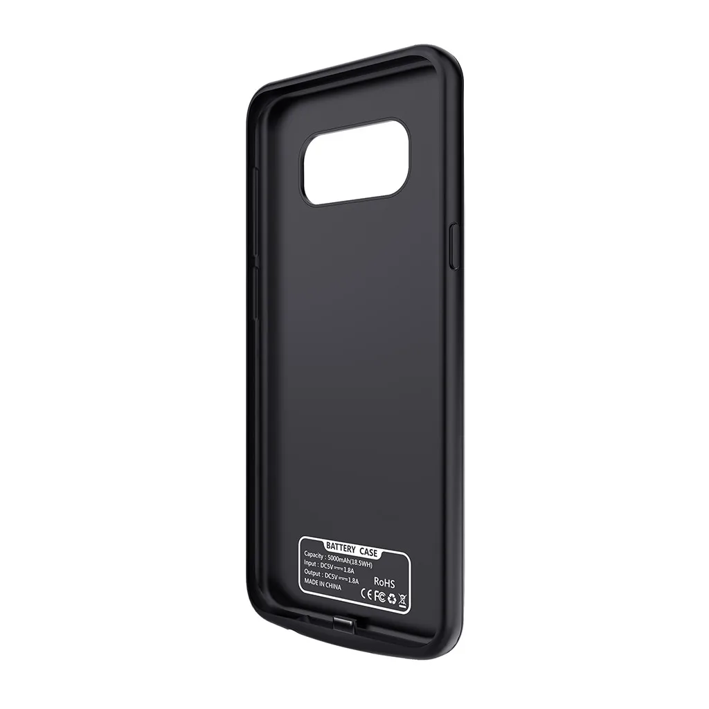 5500 мАч Расширенный чехол для зарядки телефона для samsung Galaxy S8 Plus плавные линии эргономичная дуга Удобная защита от пыли