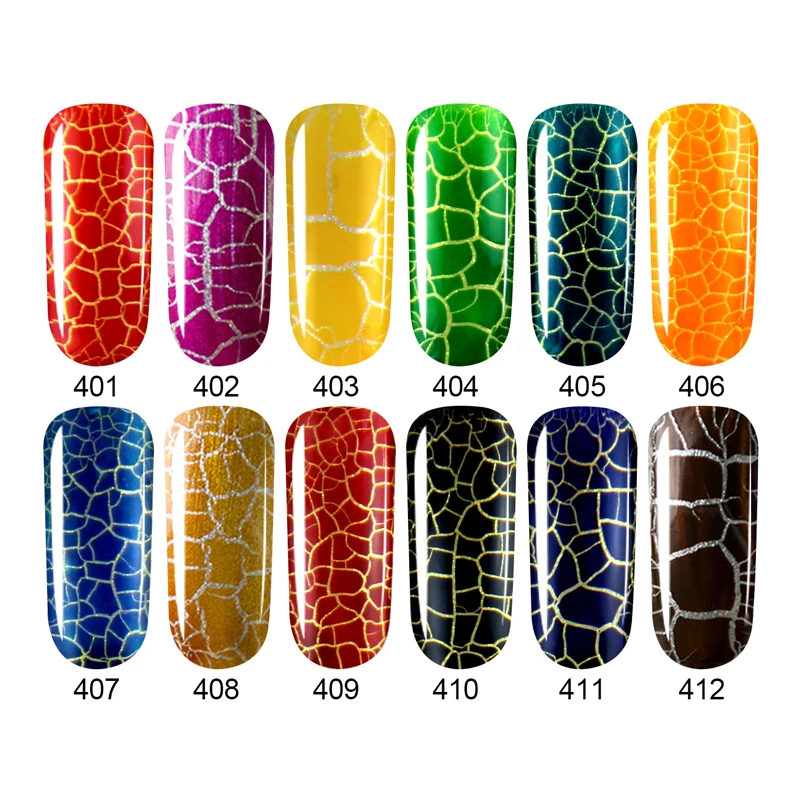 Sarness Crackle УФ-гель для ногтей Lucky Led лампа Клей ноготь с эффектом трещин лак