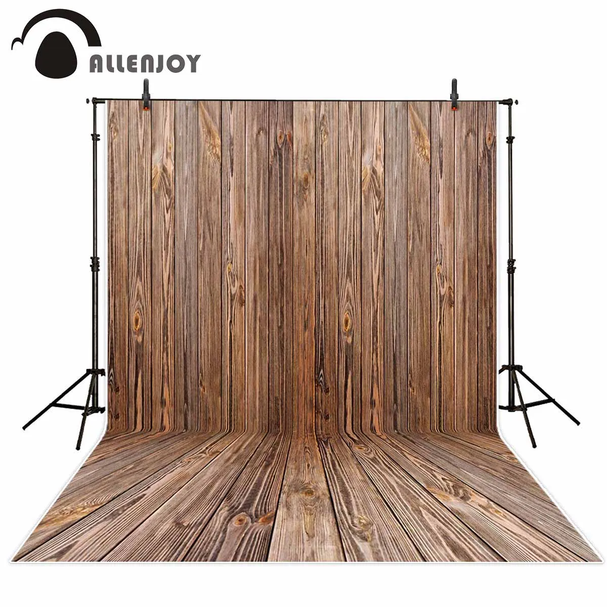 Фон Allenjoy для фотостудии коричневый абстрактный деревянный текстурный фон