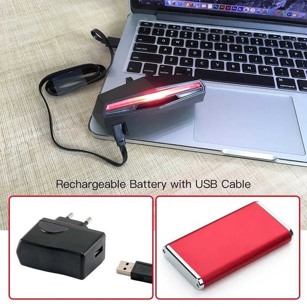 

SRD Ampulla Rechargeable Remote Control Bike Tail Light Rear Light LED Turning Light