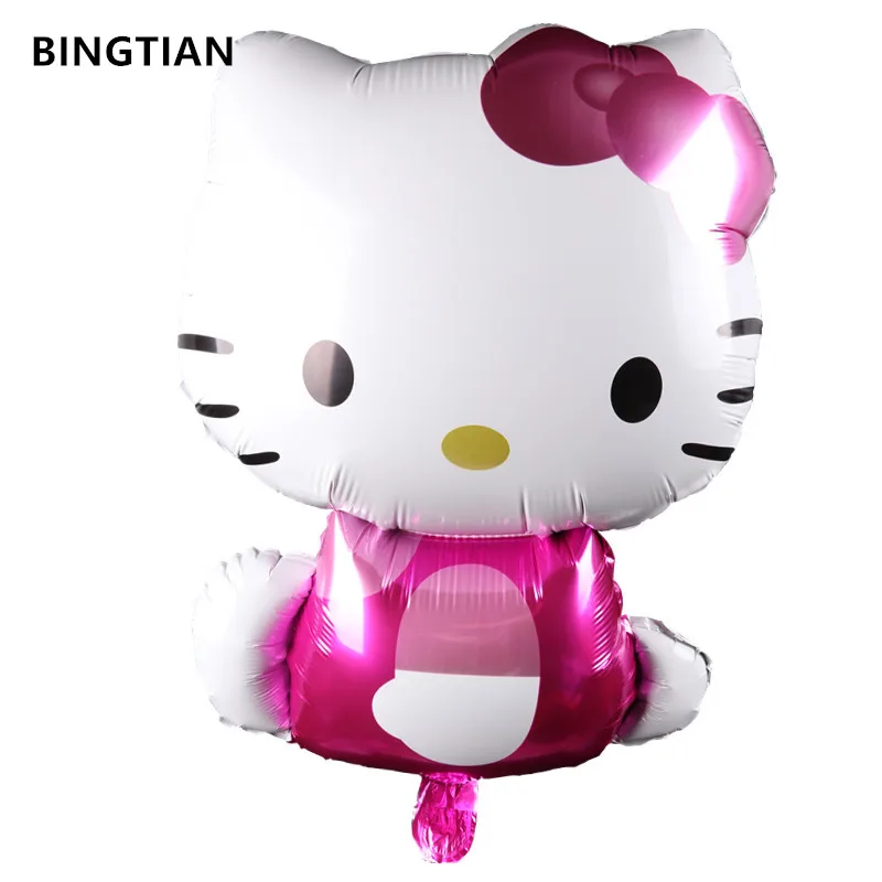 BINGTIAN 1 шт. Новые Алюминиевые Воздушные шары Hello KT вечерние воздушные Украшенные