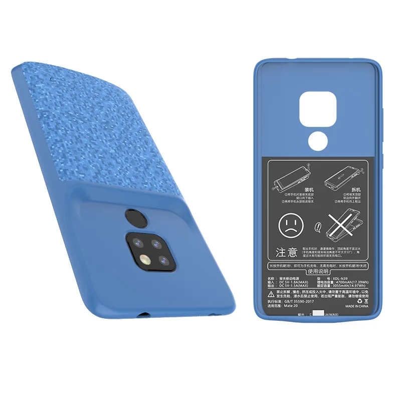 JINXINGCHENG мягкая рамка зарядное устройство чехол для huawei mate 20 4700 мАч Задняя Крышка зажим Qi быстрое зарядное устройство для huawei mate 20 Pro крышка