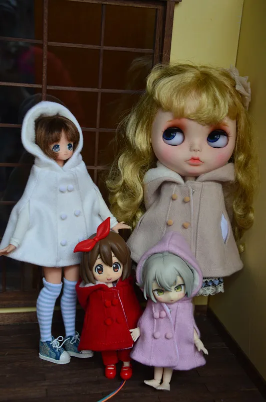 Зимняя Одежда для кукол Blyth накидка аксессуары Dal одежда|doll clothes|blythe doll clothesdoll clothes