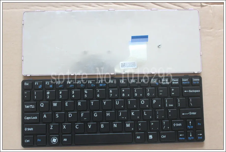 

New Keyboard for SONY VAIO SVE11 sve1111M1E sve1111M1R sve1112M1E Laptop US Layout Black With Frame