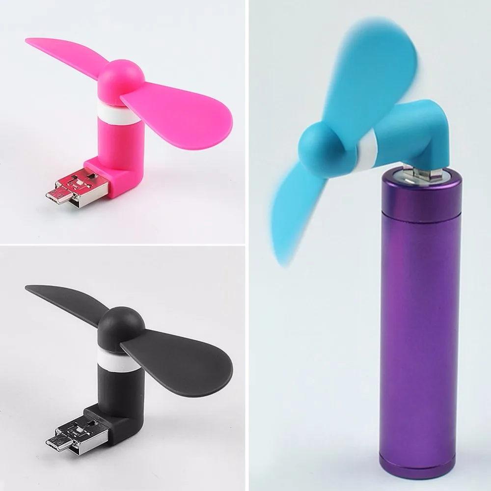 

2018 Hot Sales Cute Mini mobile phone USB Fan Portable Hand Fan for Power Bank Android OTG Smartphone