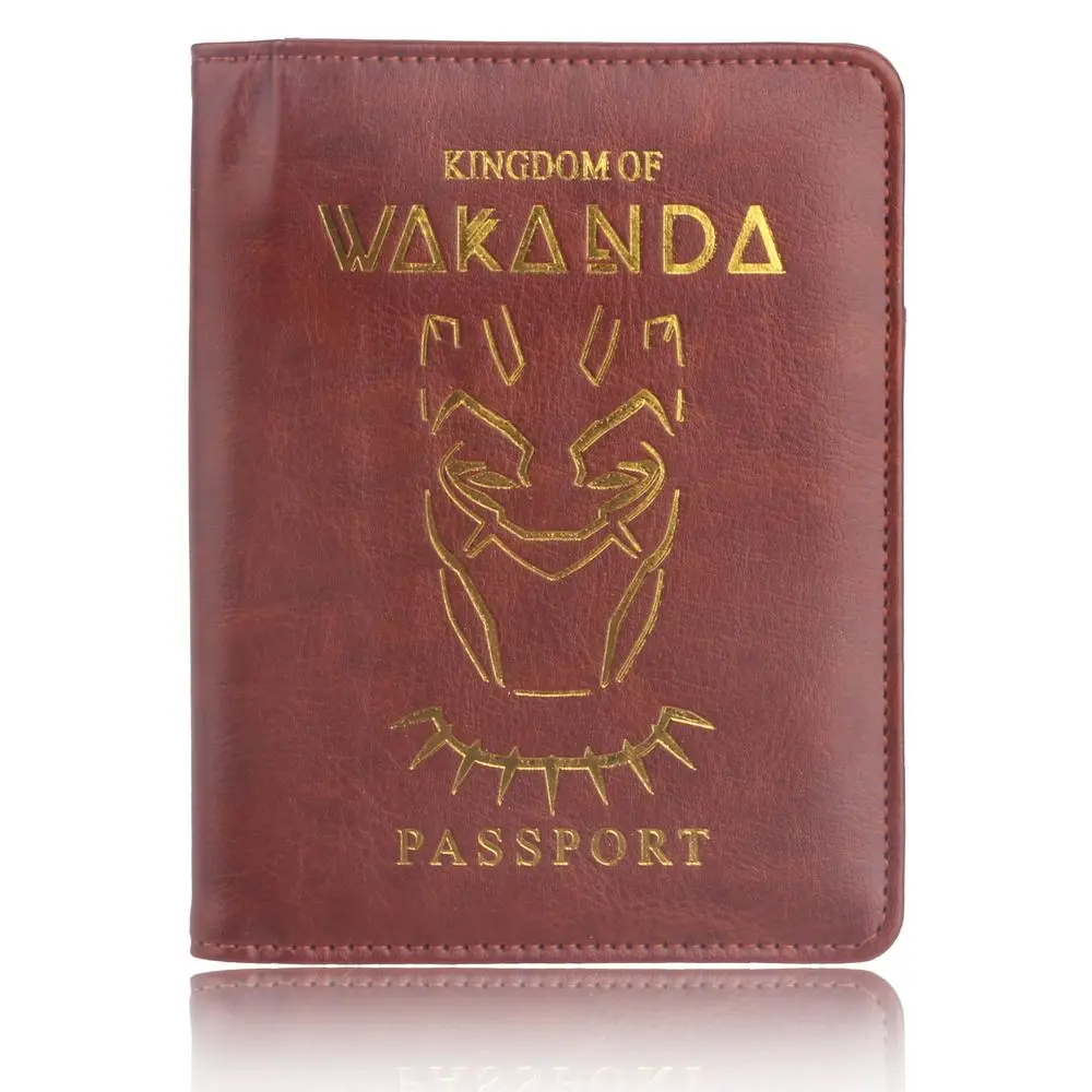TRASSORY RFID Блокировка Wakanda ASGARD Марвел Мстители кожа путешествия Обложка для паспорта держатель сумка Orgonizer