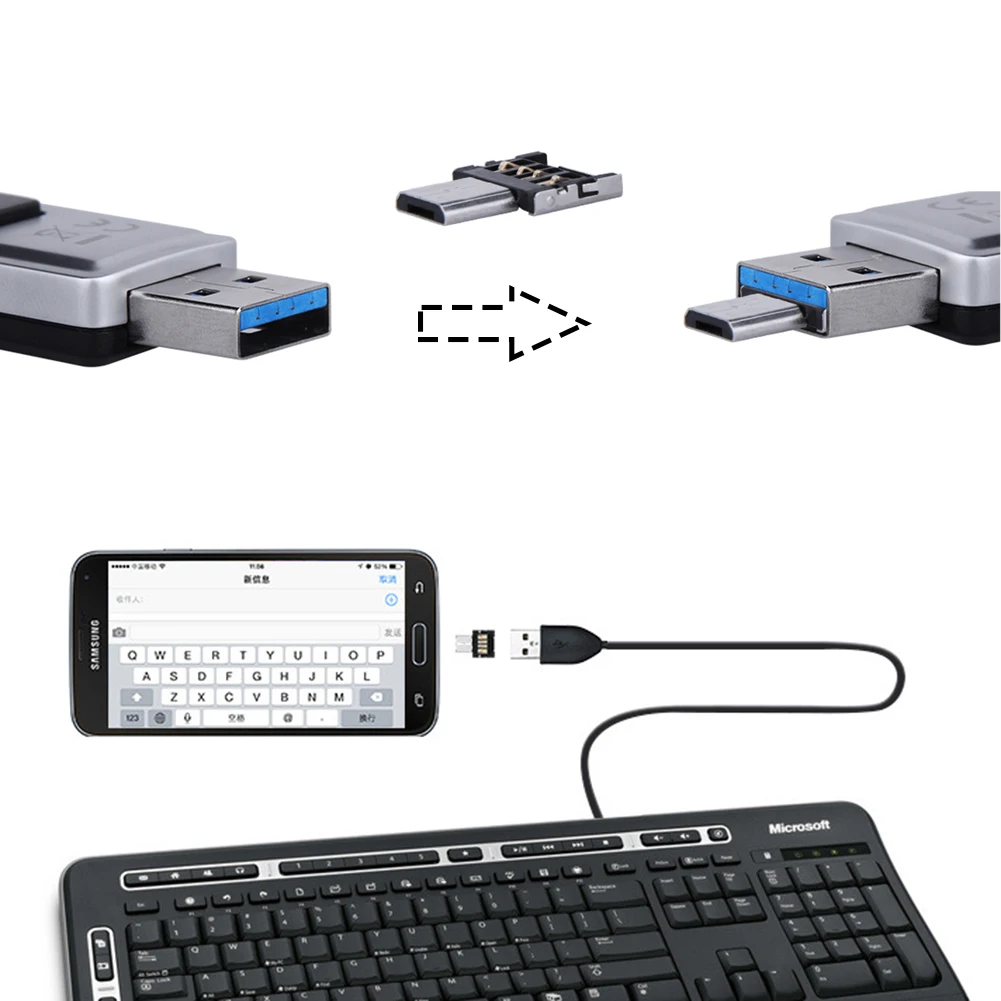 Преобразователь USB в Micro адаптер OTG разъем сменный ремонтный модуль для флеш