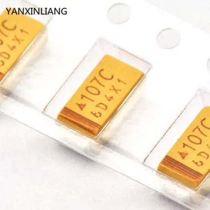 10 шт. чип танталовый конденсатор C размер 6032 SMD 16V 100 мкФ 107C|smd 100uf|c csmd capacitor |