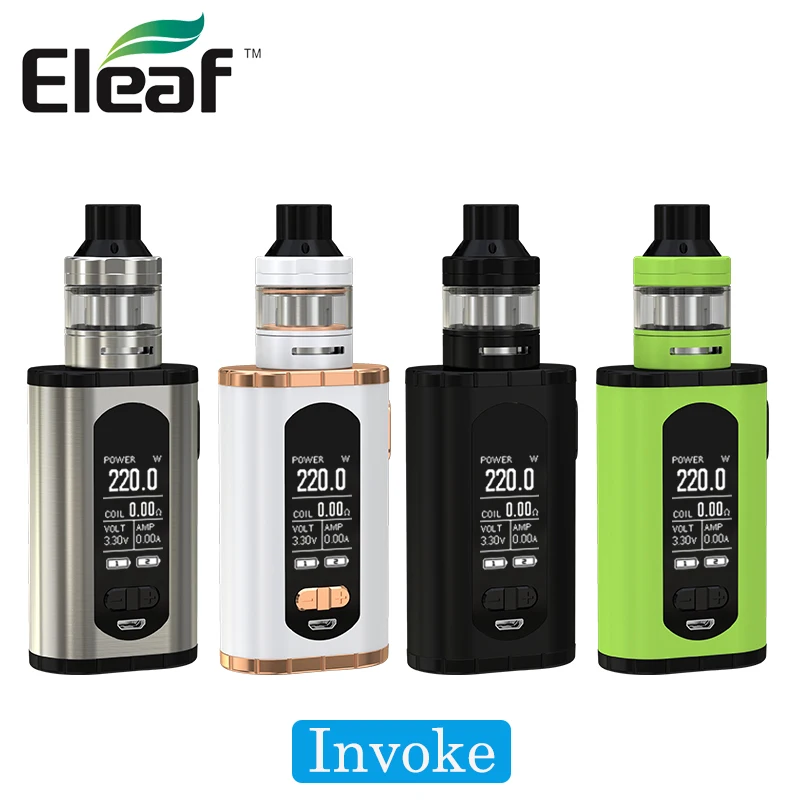 Оригинальная электронная сигарета eleaf Invoke с Элло т стартовый комплект 220 Вт Box Mod