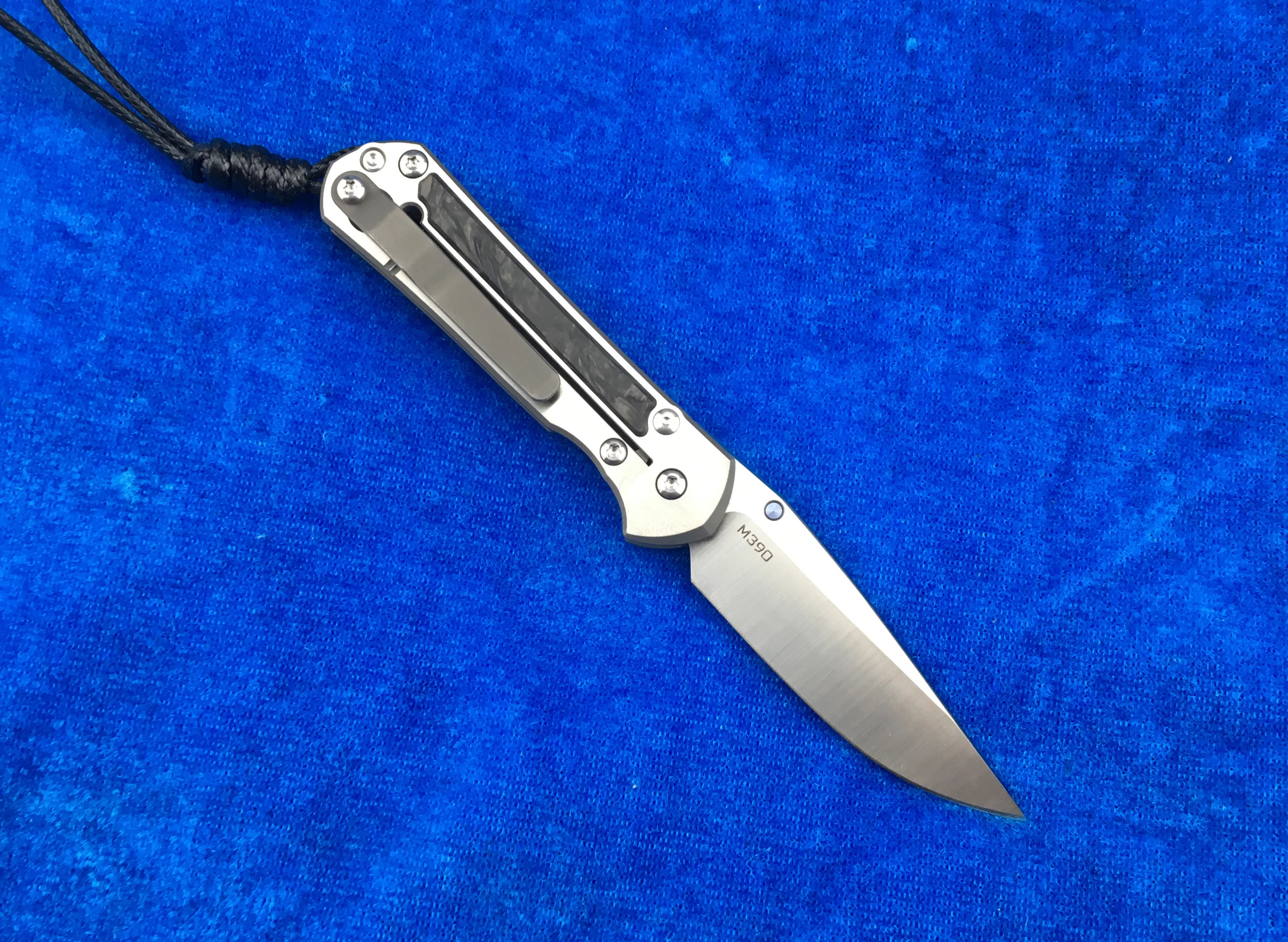 Kevin John Mini Trumpet Sebenza 21 Flipper M390 Blade Folding Knife Titanium Carbon Fiber Handle Camping Outdoor EDC Tools