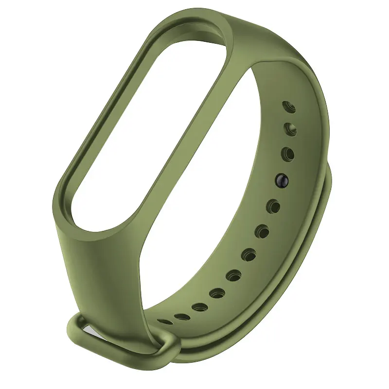 Army Green Цветной браслет mi band 4, аксессуары для браслетов pulseira mi band 4, сменный силиконовый ремешок для xiaomi mi4, умный Браслет - Цвет: Army Green