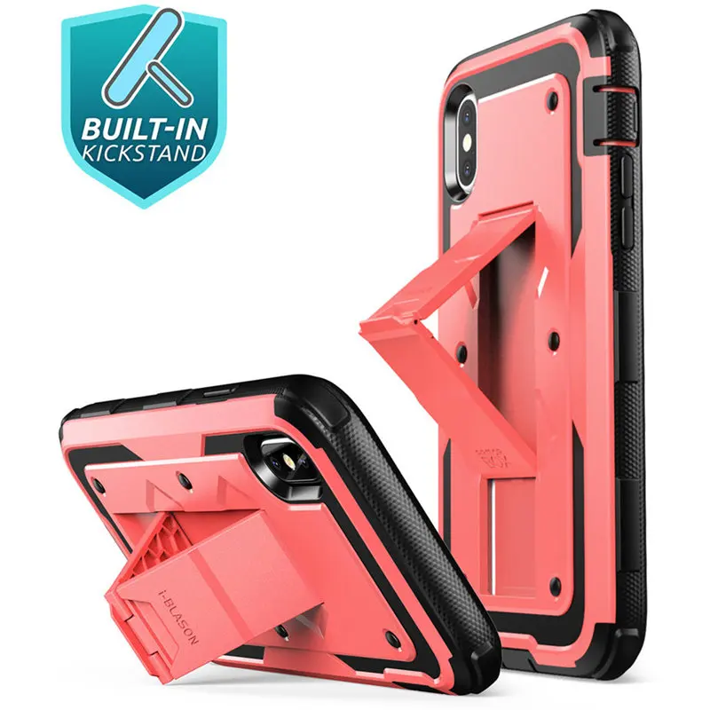 Чехол i-Blason Armorbox для iphone X Xs сверхпрочный противоударный чехол со встроенным