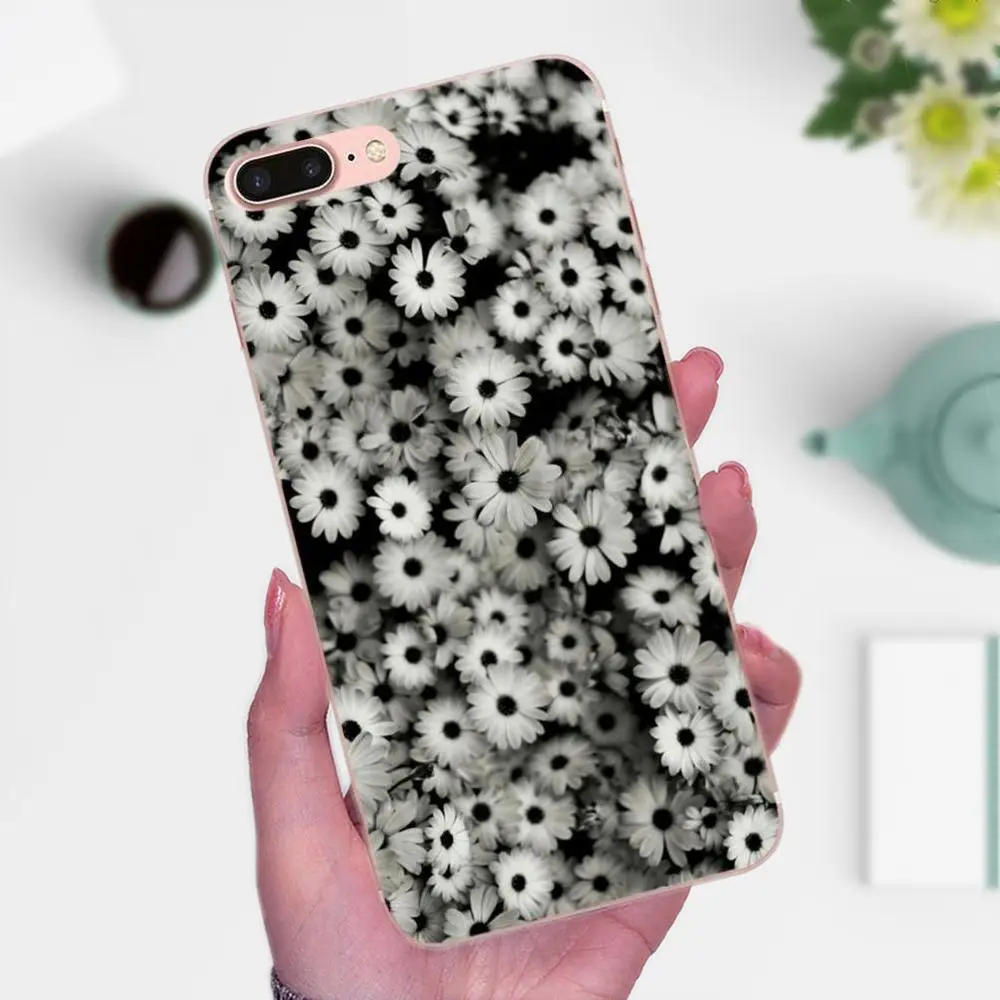 Peony Daisy Cactus Leaves Coque Phone Case Transparent Soft For Xiaomi Redmi Note 2 3 3S 4 4A 4X 5 5A 6 6A Pro Plus | Мобильные