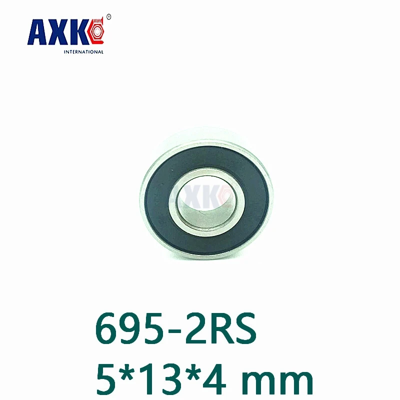 Axk Бесплатная доставка 10 шт./лот высококачественный подшипник 695-2rs 695 Rs резиновые