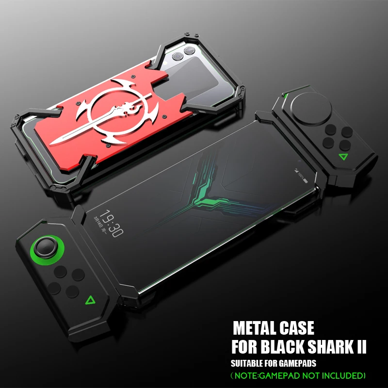 ADKO Shockproof Armor Metal Back Case For Xiaomi Black Shark 1 2 Helo Aluminum Sword Thor Cover Blackshark Pro |