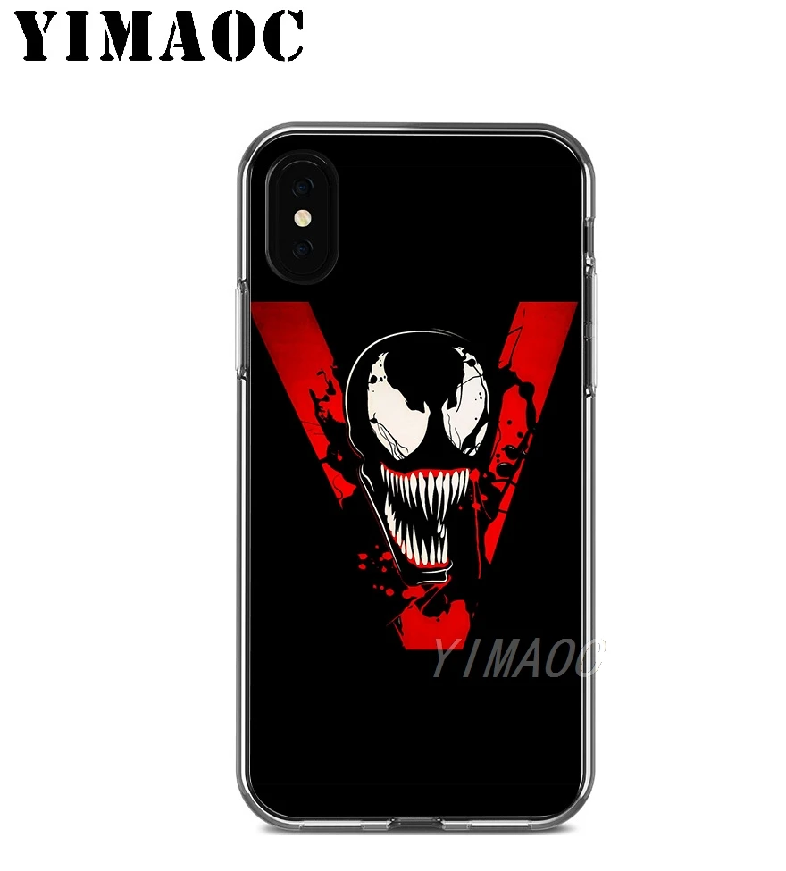 YIMAOC Venom Marvel злодей пластичный чехол из термополиуретана силикона для Apple Iphone Xr Xs Max