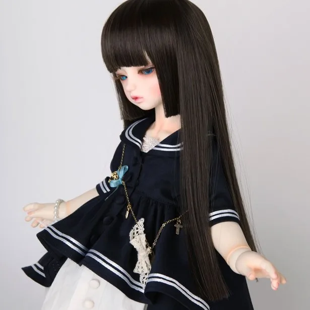 1/3 1/4 1/6 1/8 Bjd парик красивый черный прямой SD|1/6 bjd wig|bjd wig1/6 |