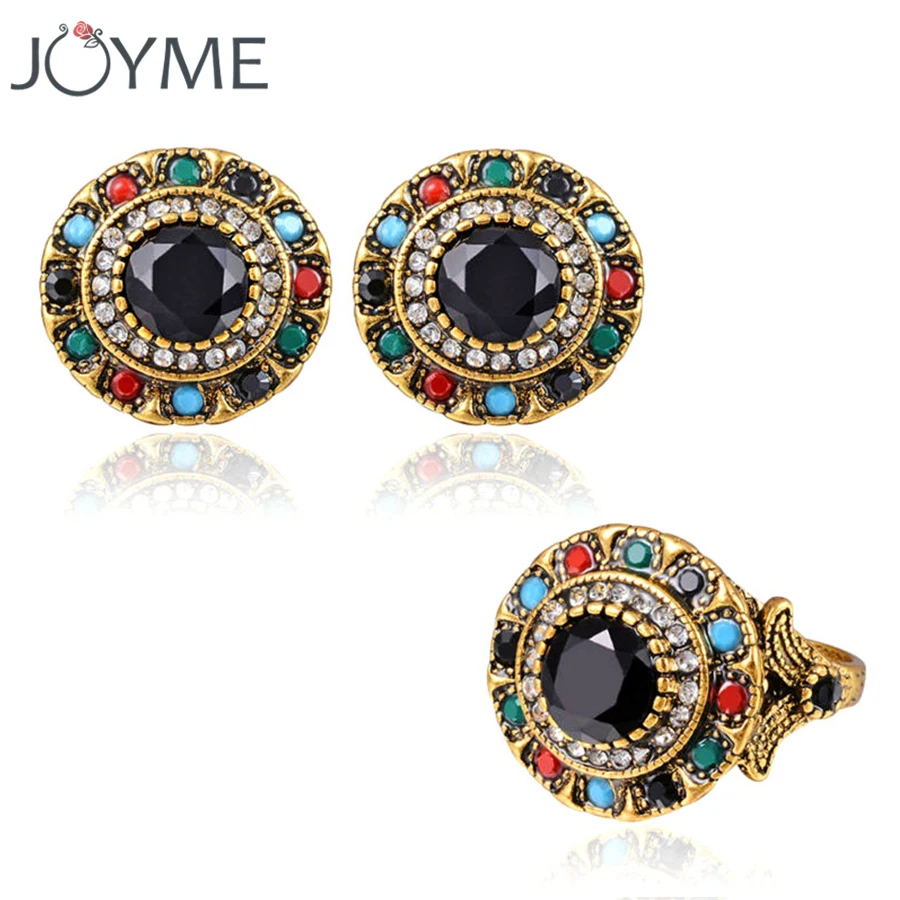 Женский Свадебный комплект из колье серёг и кольца в африканском стиле|african jewelry