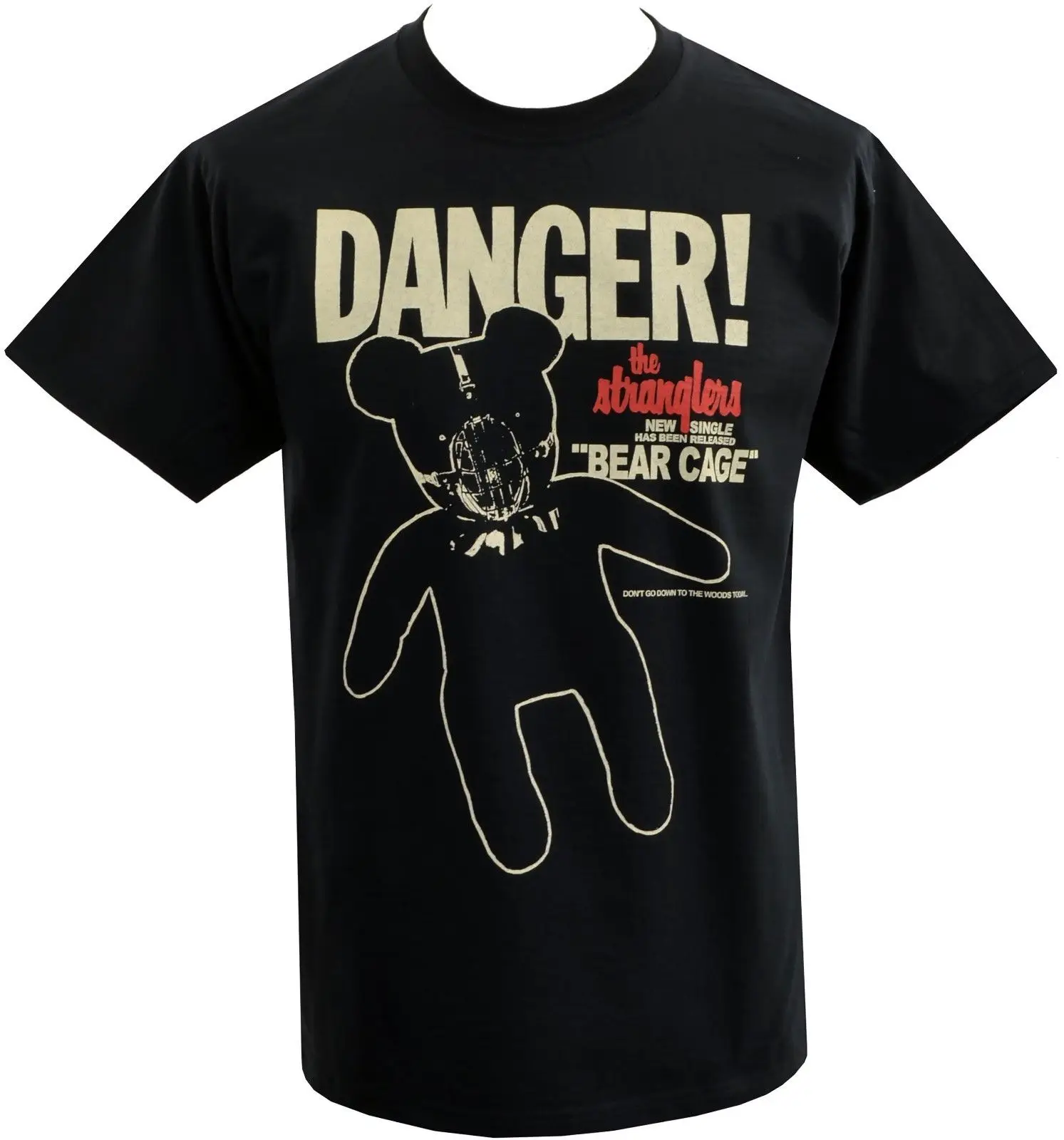 Мужская панковская футболка THE STRANGLERS клетка для медведя Связывание плюшевый рок