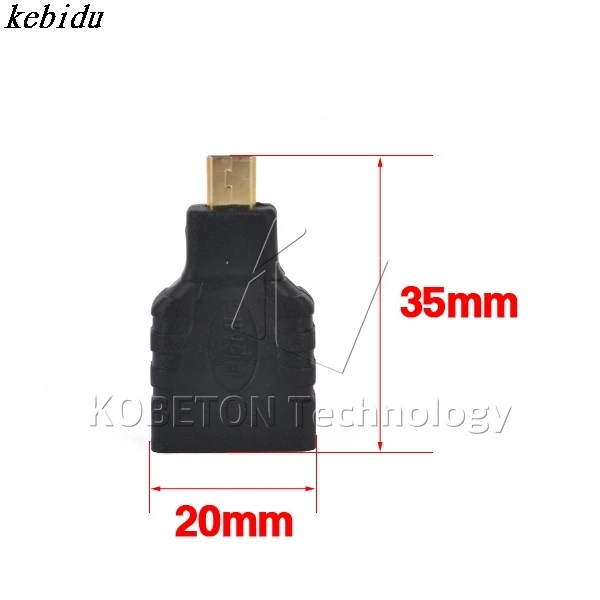 Kebidu 5/10 шт 1080P Micro Type D Male to Standard A Женский удлинитель адаптер с конвертером HDMI