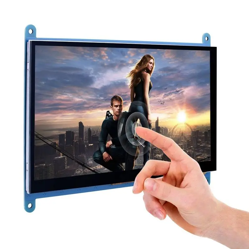 7-дюймовый сенсорный TFT ЖК-дисплей модуль HDMI 800x480 для Raspberry Pi 3 2 Model B и RPi 1 + A BB Черный