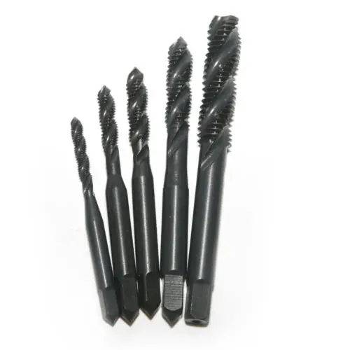

5pcs M3 to M8 Nitride Screw Tap Metric Spiral Hand Thread Screw Tap