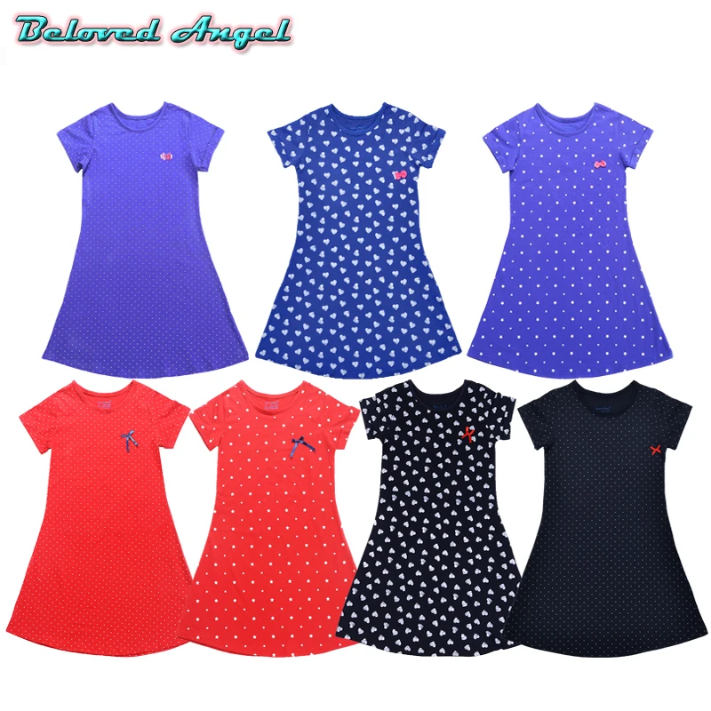 Toddler Girls Dress 2019 Kids Summer Dresses for Clothes 100%Cotton Children Tunic Jersey Princess Party Wedding | Детская одежда и