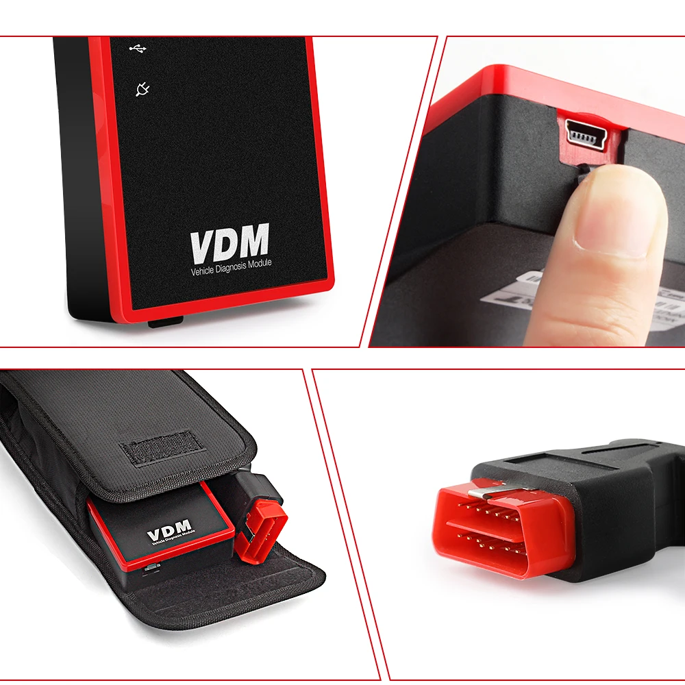UCANDAS VDM OBD2 wifi Сканер Полная система OBDII Автомобильный диагностический инструмент