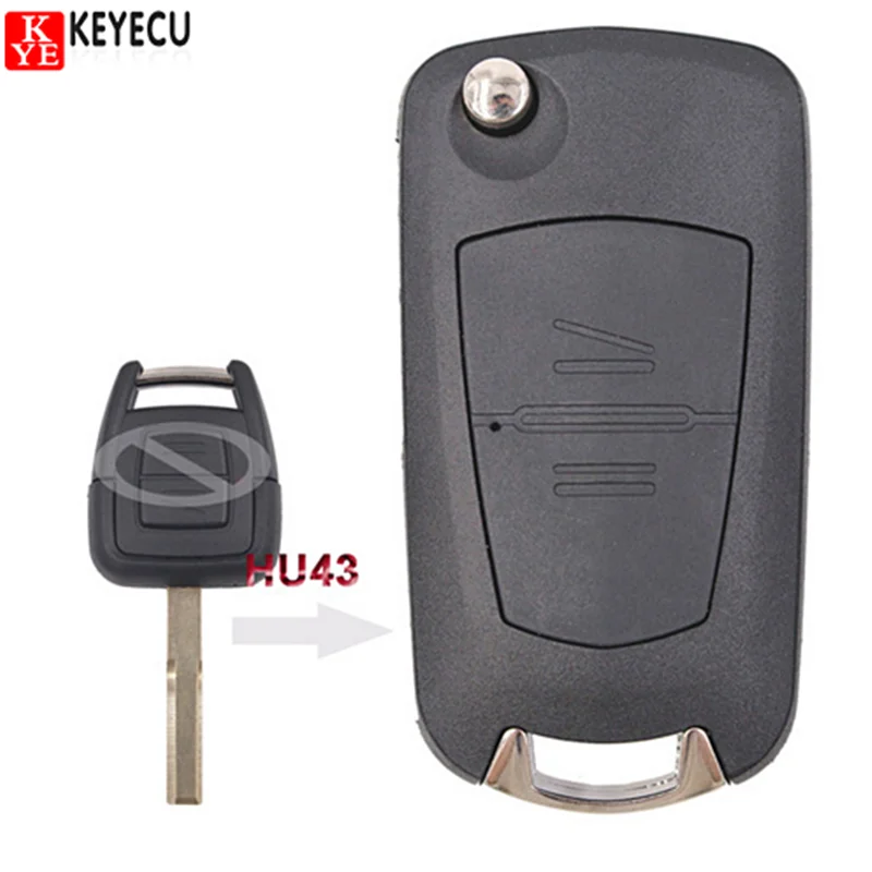 Модифицированный раскладной чехол Keyecu для дистанционного ключа пульта Vauxhall Opel
