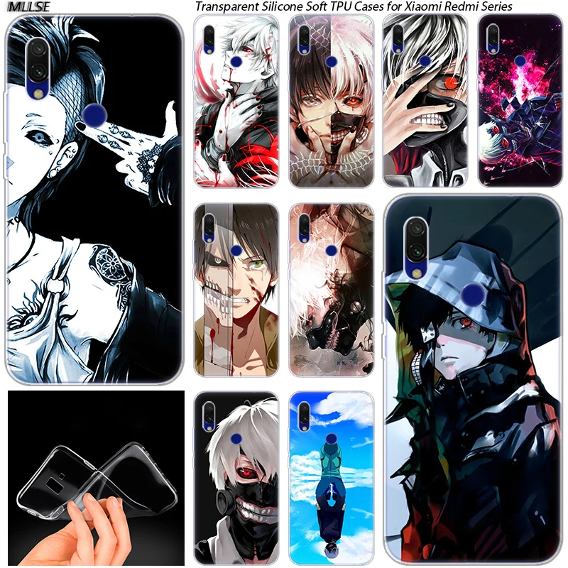 Аниме Tokyo Ghoul горячий мягкий силиконовый чехол для Xiaomi Redmi K20 7 7A 5 5Plus 6 6A S2 Note 8 Pro