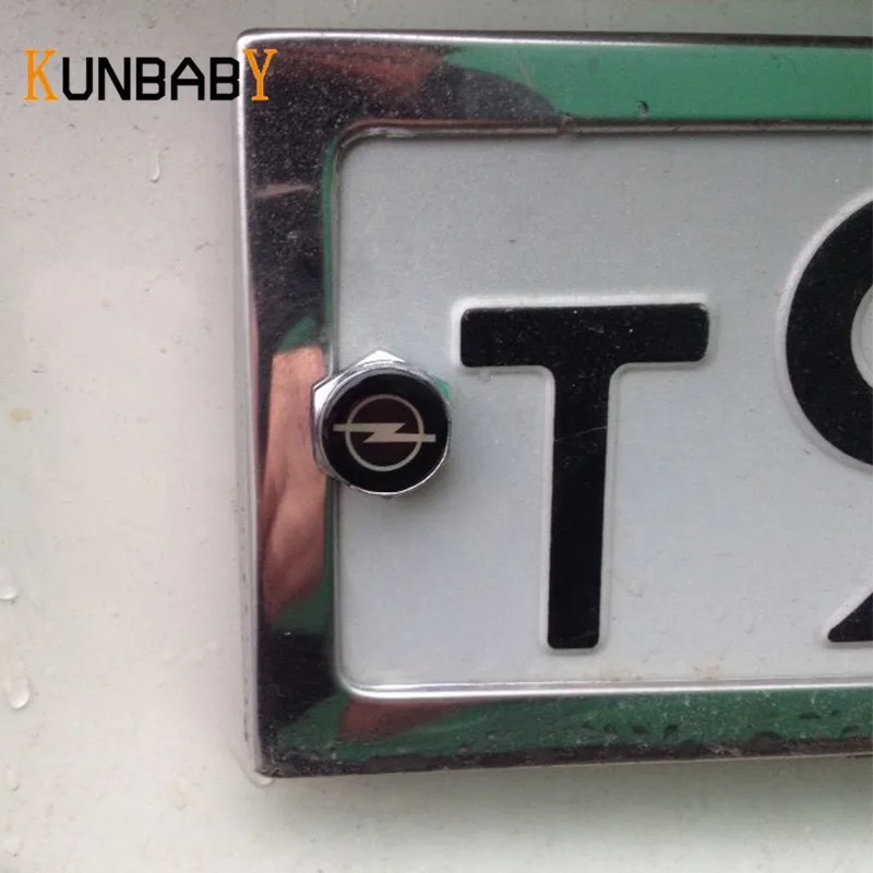 4 шт. хромированные болты для рамки номерного знака Opel Astra Corsa Insignia|license plate frame|plate